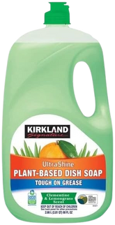 Ultra-shine Plant-based Dish Soap Clementine & Lemongrass Scent 2.66 Liters